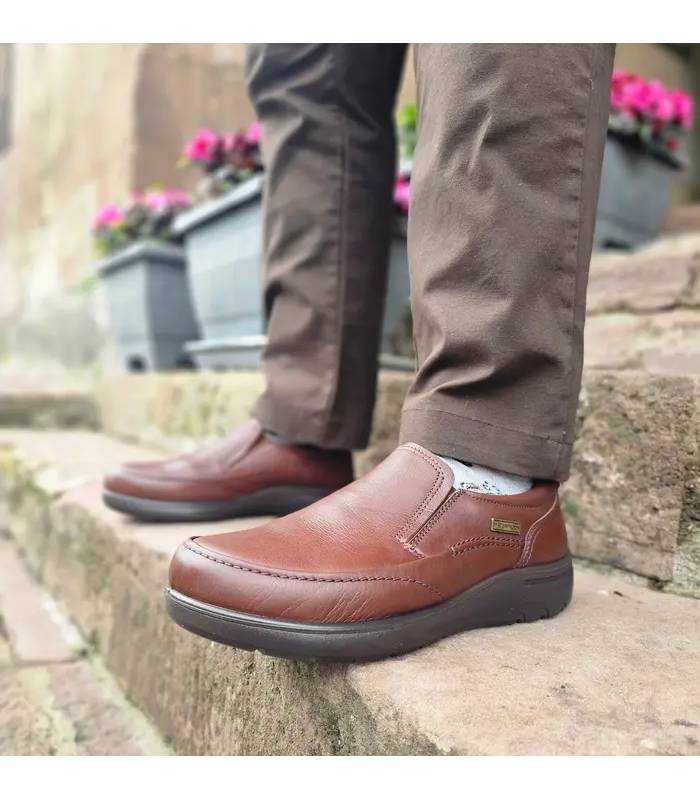 zapatos Luisetti hombre marrones cómodos para invierno puestos