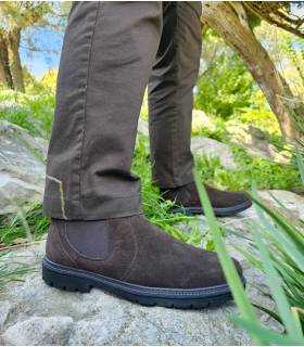 Botines hombre Chelsea impermeables G Comfort marrón puestos