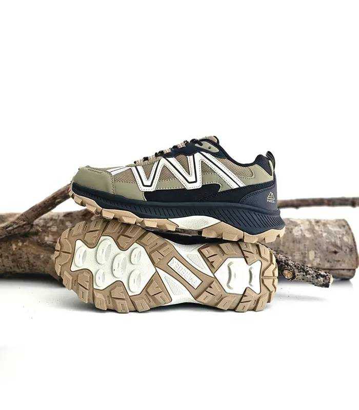 Vista lateral zapatillas senderismo hombre Paredes Aldai