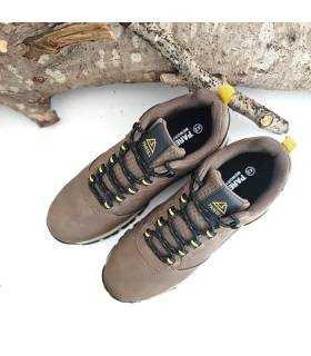 Vista superior zapatillas trekking Paredes hombre marrón
