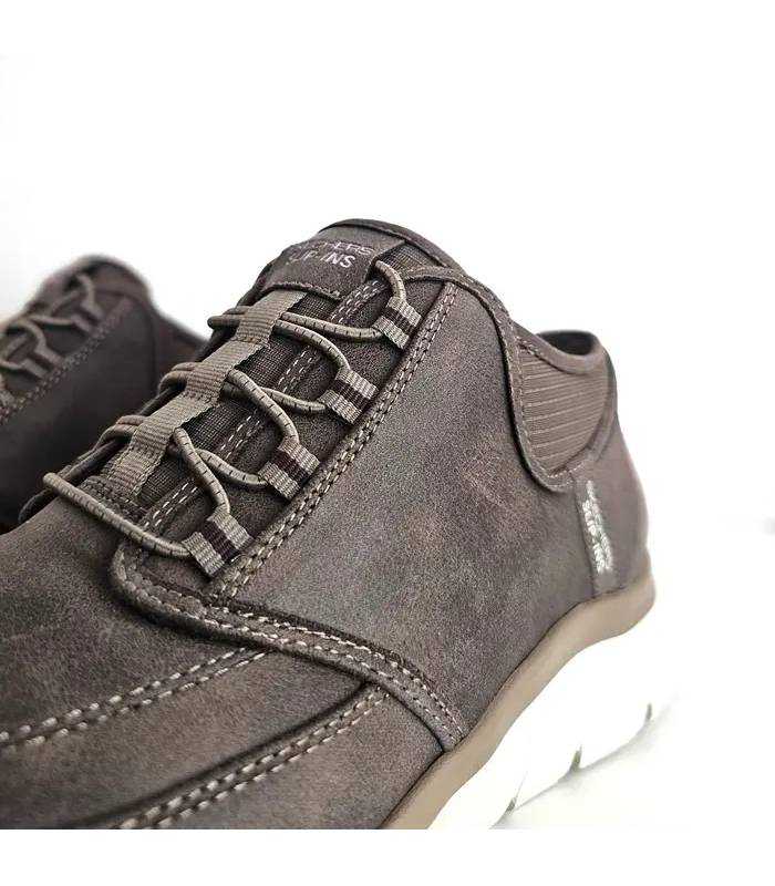 Skechers Slip-ins hombre Summits Siegul marrón detalle cordones