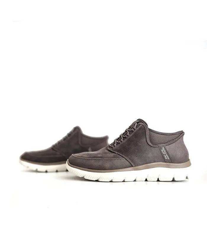 Skechers Slip-ins hombre Summits Siegul marrón vista lateral