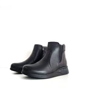 botines Vicmart mujer cómodos negros vista frontal