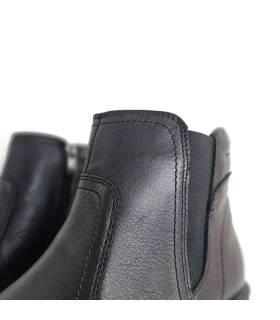 botines negros mujer cómodos Vicmart piel detalle elástico