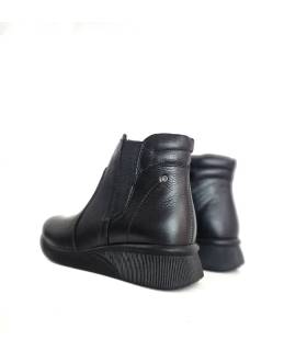 botines Vicmart mujer piel negro vista trasera