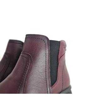 botines burdeos mujer Vicmart piel detalle elástico