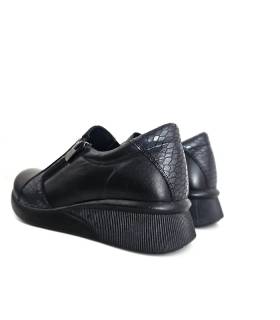 zapatos Vicmart mujer negros animal print vista trasera