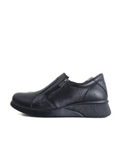 zapatos Vicmart mujer piel negros perfil lateral