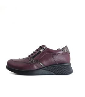 zapatos Vicmart mujer burdeos perfil lateral