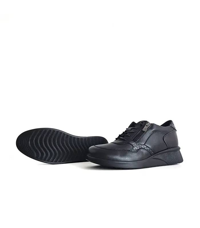 zapatos Vicmart mujer negros suela ligera y lateral