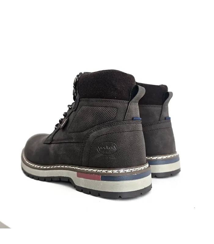botas Dockers hombre grises vista trasera