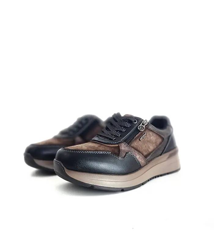 Zapatos mujer impermeables Treintas marrón y negro