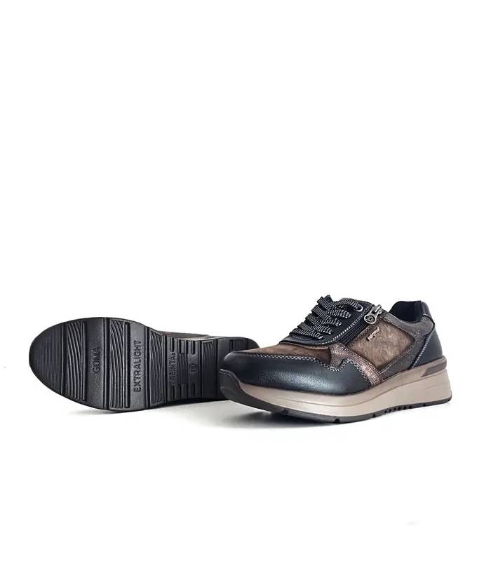 Suela zapatos Treintas mujer impermeables marrón