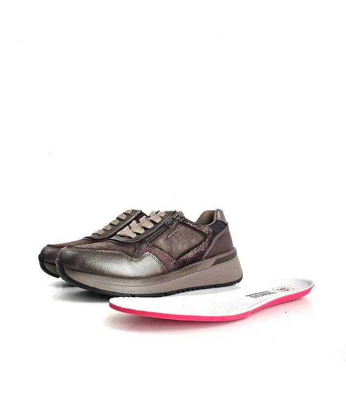 Zapatos mujer impermeables Treintas beige con cuña