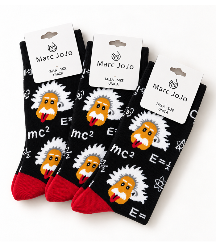 Tres pares calcetines Albert Einstein Marc JoJo