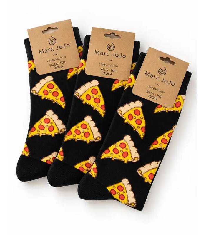 Tres pares calcetines de pizza divertidos Marc JoJo