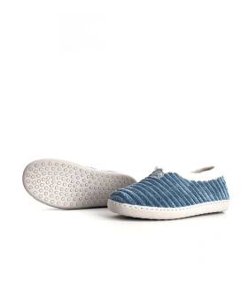 zapatillas mujer invierno Garrido azules, piso antideslizante