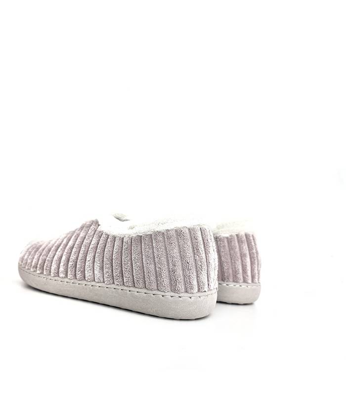 zapatillas casa invierno España rosas, trasera