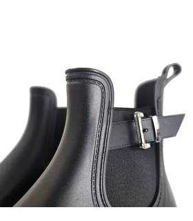 Detalle botines de agua mujer Kelara negros Chelsea