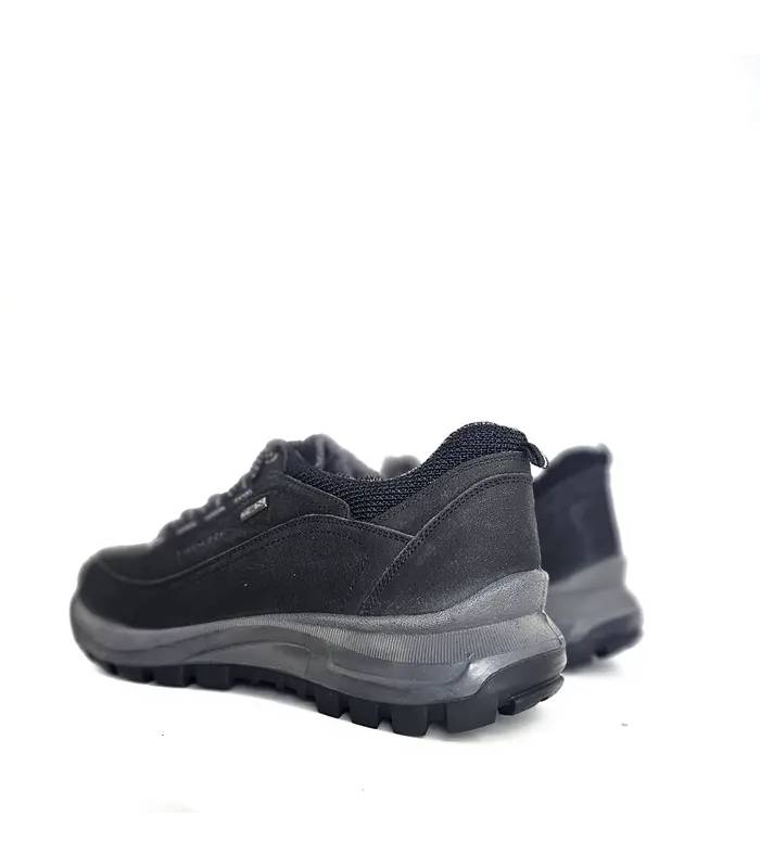 Vista trasera zapatos Luisetti hombre negros