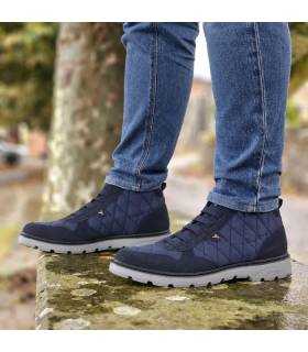 Botínes hombre Boston azul marino de Yumas puestos