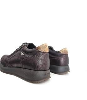 Zapatillas mujer Kangaroos burdeos vista trasera