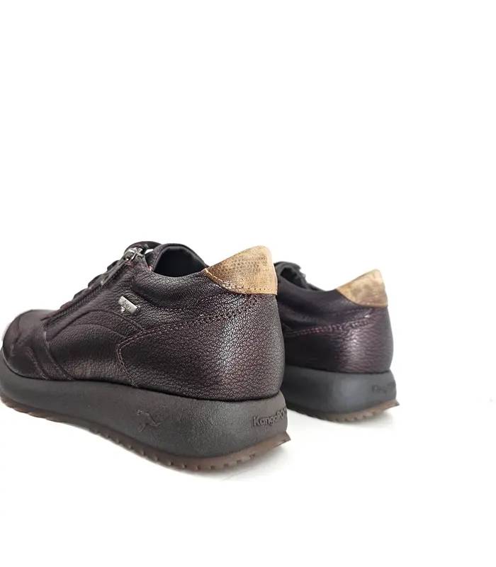 Zapatillas mujer Kangaroos burdeos vista trasera
