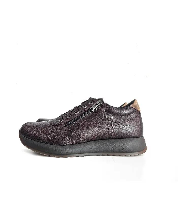 Deportivas Kangaroos mujer burdeos perfil lateral