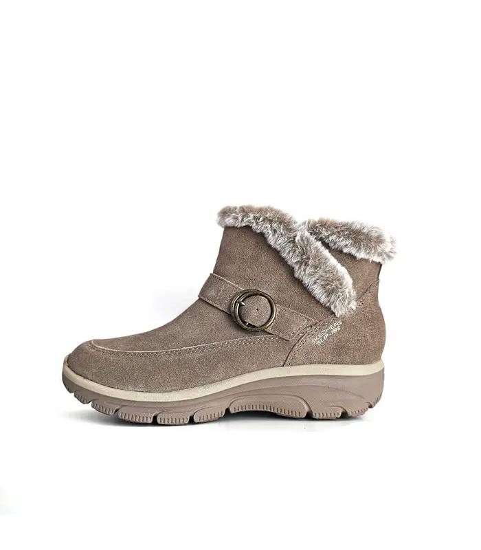 Botín Skechers Slip-ins mujer taupe perfil lateral