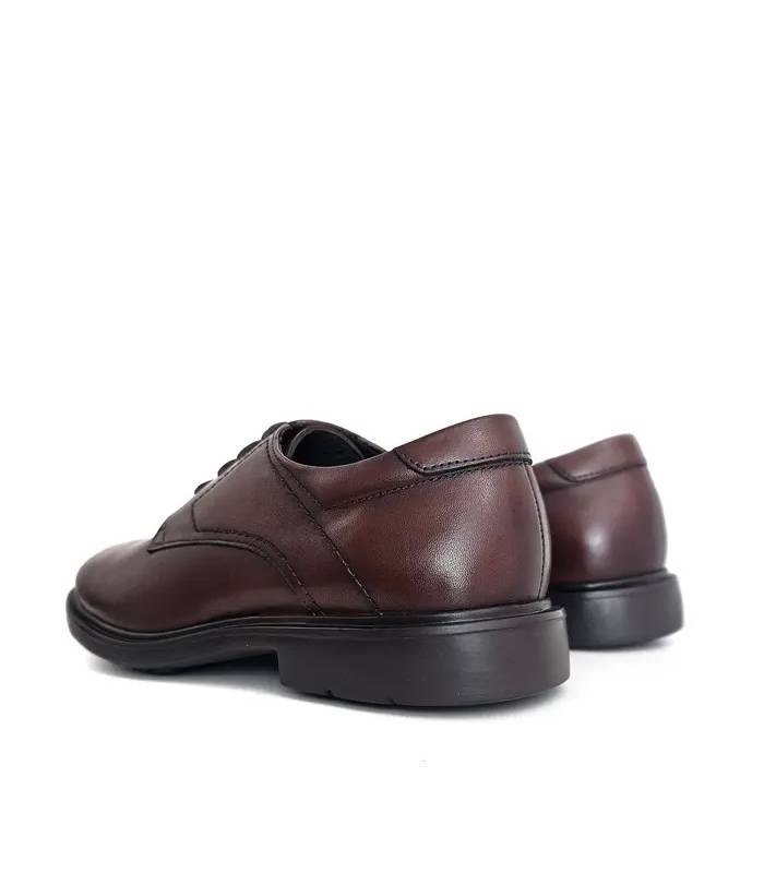 Zapatos Baerchi hombre boda piel marrón vista trasera