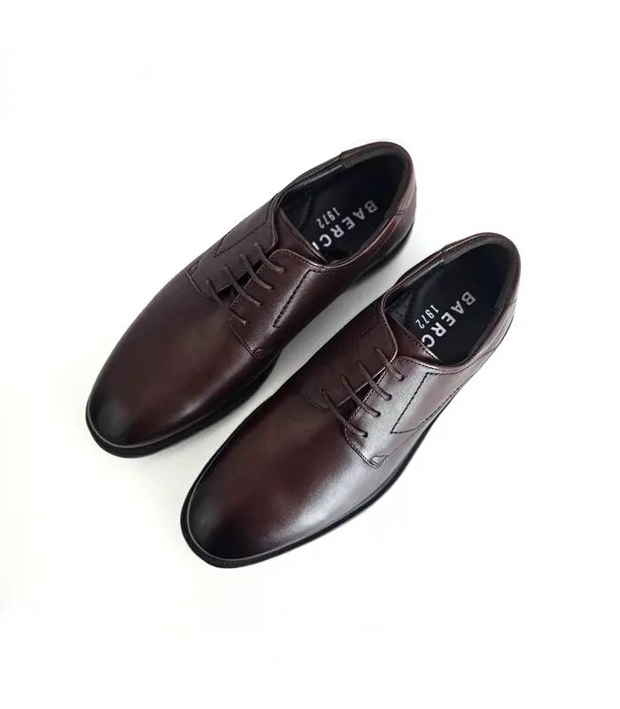 Zapatos Baerchi hombre marrón con cordones vista superior