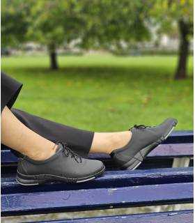Zapatos mujer piel negros Suave Michelle puestos