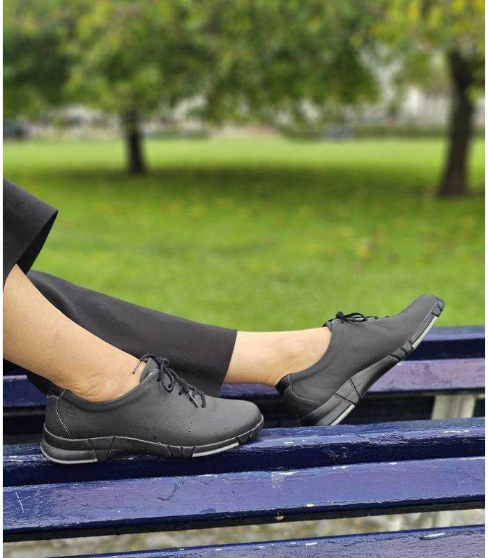 Zapatos mujer piel negros Suave Michelle puestos
