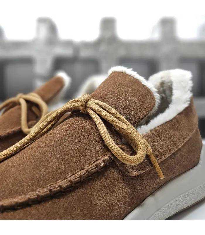 Detalle cordones mocasín Sunni Sabbi Nomad 076 camel
