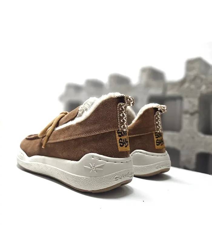 Mocasines Sunni Sabbi mujer camel vista trasera