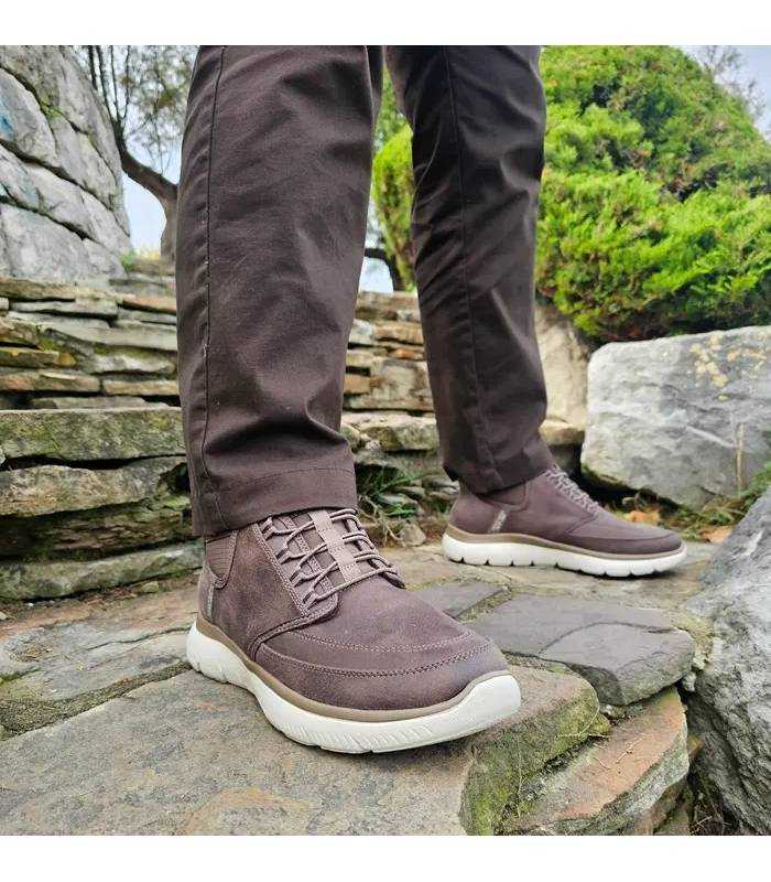Skechers Summits Siegul hombre marrón talón Hands Free Slip-ins puestas