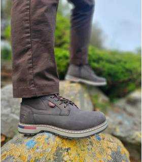 Botas Dockers hombre marrones con cremallera para hombre puestas