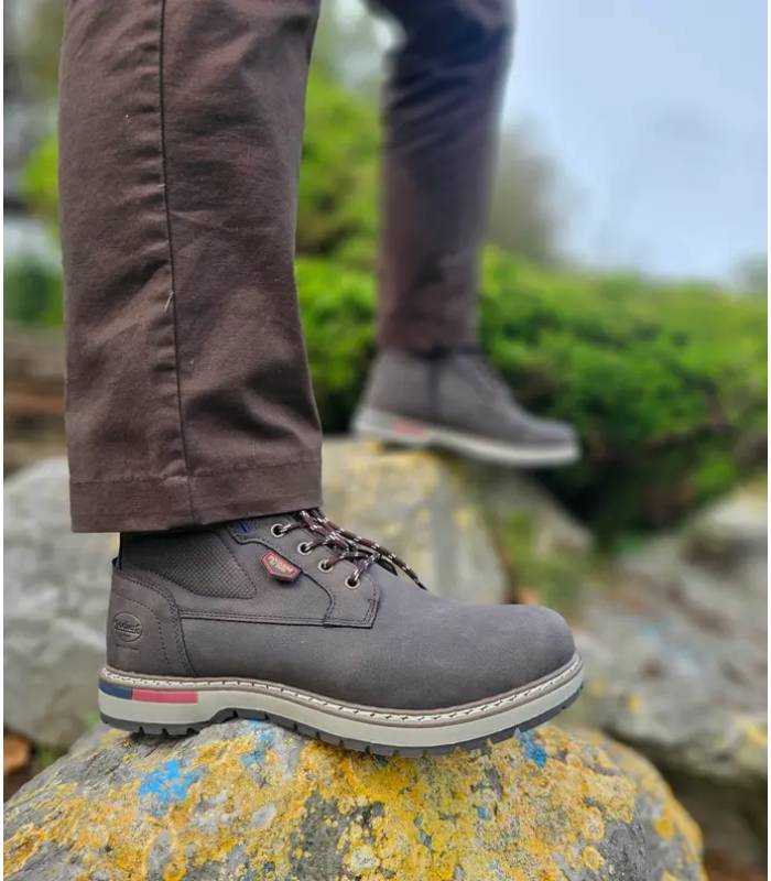 Botas Dockers hombre marrones con cremallera para hombre puestas