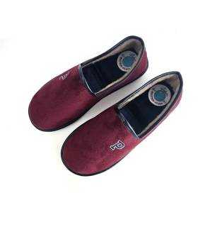 Zapatillas casa hombre invierno Pelusín vista superior