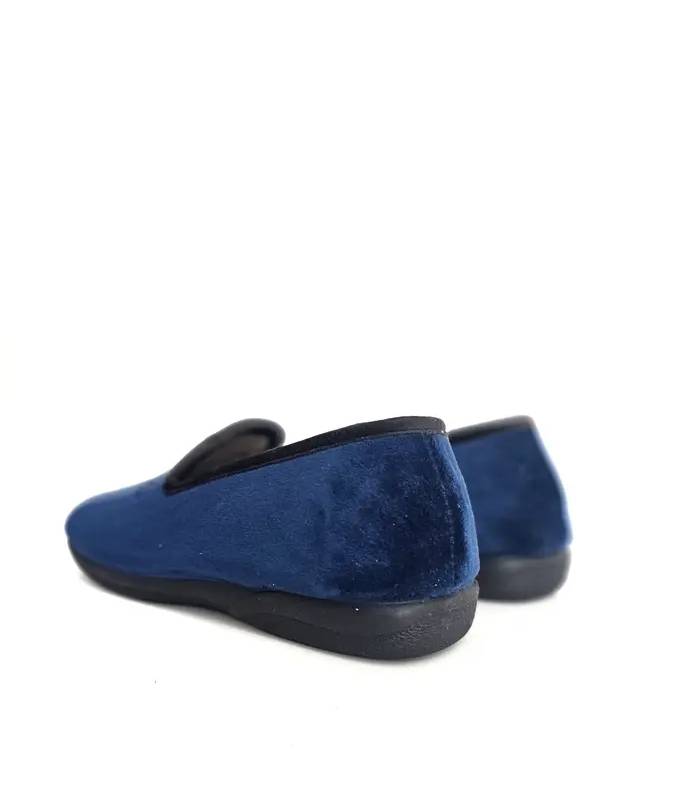 Zapatillas Pelusín hombre azules vista trasera