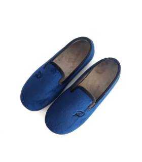 Zapatillas Pelusín hombre azul marino vista superior