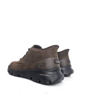Botas Skechers hombre Arch Fit marrón vista trasera