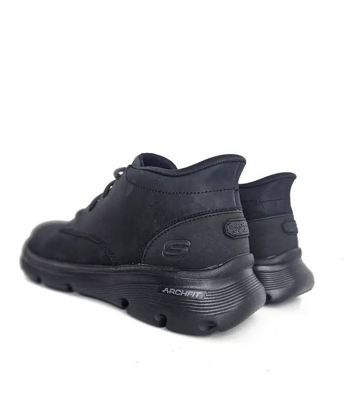 Botas Skechers hombre Slip-ins Arch Fit negras vista trasera