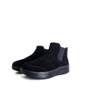 Botines Skechers mujer negros vista frontal