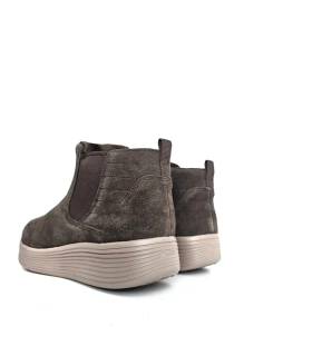 Botines Skechers mujer marrón vista trasera