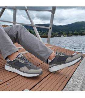 Zapatillas Nicoboco hombre Soul gris con suela ligera puesdtas
