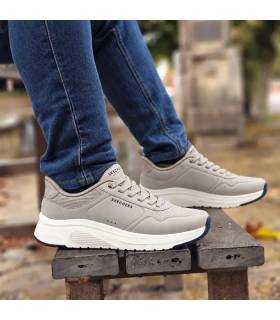 Zapatillas Skechers hombre UNO Lite 2 New Arc taupe puestas