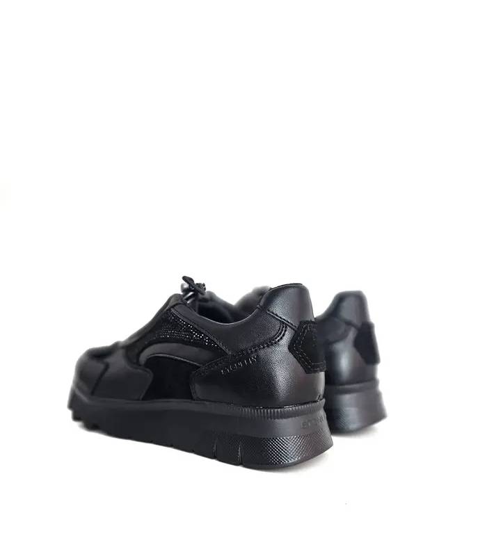 Zapatos Stonefly Cream 21 mujer negros vista trasera