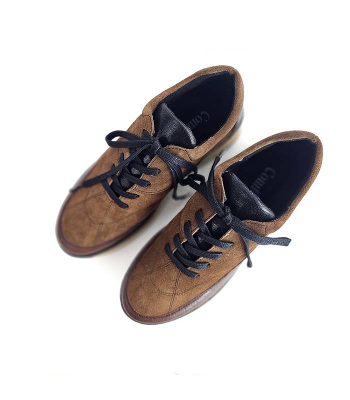 Zapatos mujer Comfort Class Kitty 12 con cordones marron claro