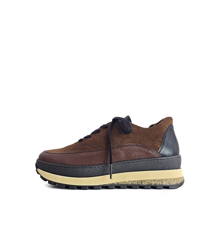 Zapatos Comfort Class mujer Kitty 12 negros vista lateral de color marron